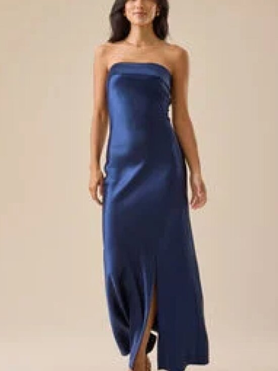 Altar'd State Dresses & Skirts - Altar'd State Paityn Strapless Maxi Dress Light Blue